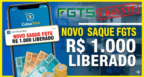 Novo Saque FGTS de R 1.000 Liberado para MILHOES de Trabalhadores